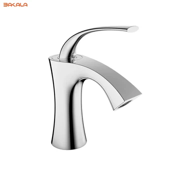 Modern Bathroom Products Chrome Finished Hot and Cold Water Basin Faucet Mixer,Single Handle water Tap torneira B-1085M