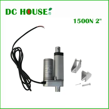 50mm=2inches stroke 12V DC 5.7mm/s speed 1500N=150KG load mini electric linear actuator linear tubular linear actuator