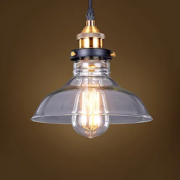 60W Edison Industrial Pendant Light Fixtures Vintage Lamp With Lampshade In Retro Loft Style ,Lamparas De Techo Colgantes