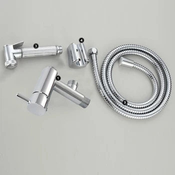 BAKALA Hot and cold bidet faucet toilet bowl faucet toilet seat angle valve three way valve two into the two