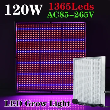 2pcs/Lot 120W 1131Red:234Blue LED Grow Light Hydroponics System LED Plants Lamp AC85-265V factory dropshipping Wholesale