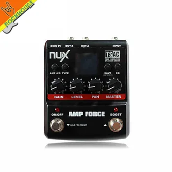 NUX AMP Force Electric Guitar Amp Simulator Effect Pedal with EQ 12 kinds of distortion overdrive clean Effects