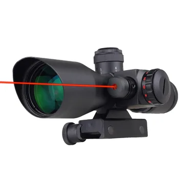 Tactical Red Dot Laser Sight 2.5~10X 40mm Scope Reflex Red / Green Reticle Mount
