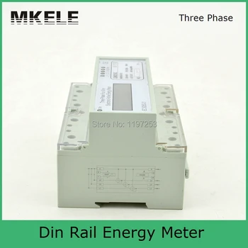 Modbus RTU Din Rail MK-LEM021GC portable digital LCD three phase energy meter