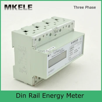 Modbus RTU Din Rail MK-LEM021GC portable digital LCD three phase energy meter