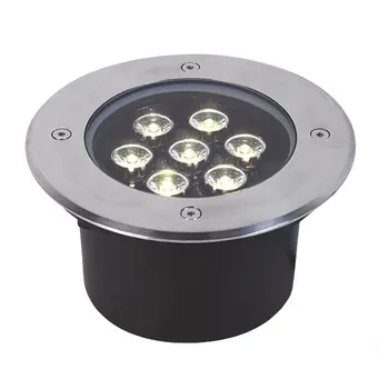 6pcs/lot led underground lamp 7*1w 160*H90mm Stainless steel body buried light/inground lamp,garden/outdoor using,