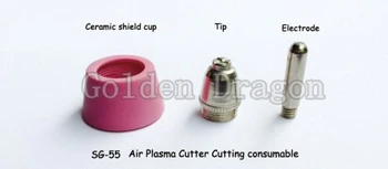 SG-55 AG-60 Plasma Cutting Cutter Torch Accessories KIT plasma consumables Plasma Nozzles TIPS 1.2mm 60Amp,80PK