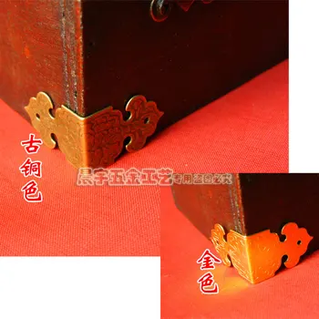 Hardware corner Carving Antique Decor corner Jewelry box corners Box angle Diy Vintage metal corners 100pcs/lot