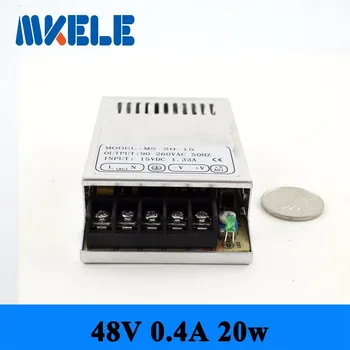 Miniature CE 110V 220V ac to DC 48v MS-20-48 0.4a 20w mini switching power supply for led strip light