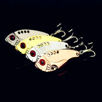 VISSEN 6Pcs cicada Baits spinner VIB Spinner Spoon Fishing Lures artificial bait spinner 5cm 11g fishing tackle