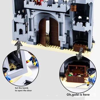 Hot Building Block Set 3D Construction Compatible With Legoed Enlighten Castle Knight Carriage Model Bricks Children Kids Toys