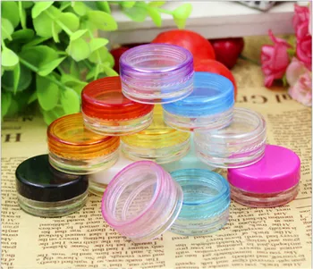 10Pcs 3g Cosmetic Empty Jar Pot Eyeshadow Makeup Face Cream Container 4 Colors