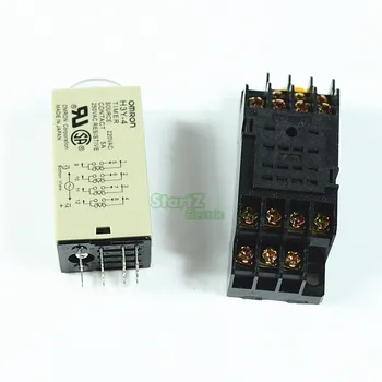 H3Y-4 DC 24V Delay Timer Time Relay 0 - 30 Min with Base