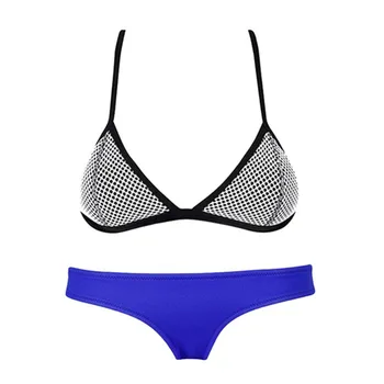 Women Sexy Blue Lightorange S M Size Bra Bikini Beach Swim Suit maillot de bain femme support Wholesale