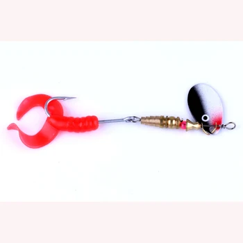 Vissen 1 Piece mepps Fishing lure Sequin Spoon Spinner artificial peche wobble bass japan hooks fishing baits isca pesca fishing