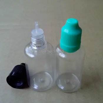 Empty PET 50ML Plastic Dropper Bottles With Childproof Cap With Long Thin Tip For EGO Series cigarette Liquid
