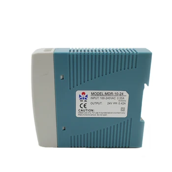 Mdr-10-24 10W 0.42a 24v Mini Size Din Rail power supply ac dc switching Power Supply with Ce Approv for led driver