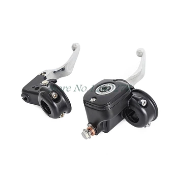 Motorcycle Chrome Brake Master Cylinder Clutch Lever Bracket For Harley Touring Dyna Softail Sportster