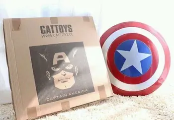 CATTOYS 1:1 The Avengers Captain America ABS Shield Movie Color Version