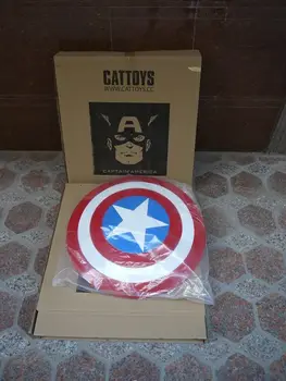 CATTOYS 1:1 The Avengers Captain America ABS Shield Movie Color Version