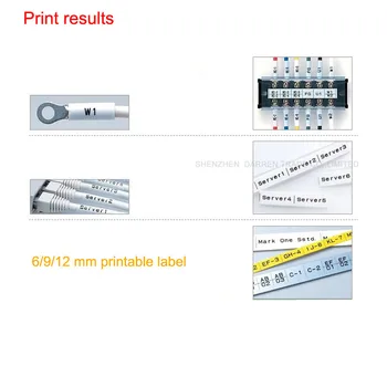 PVC Tube Printer S-650 Shrinkable Tube Electronic Lettering Machine Shrinkable Cable ID Printer Wire Marking Machine