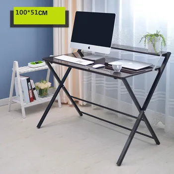 Simple folding writing desk laptop desk bedside gaming table home office furniture