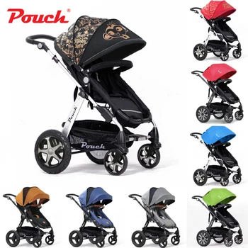 New Desigh Pouch High Landscape Baby Stroller Four-way Baby/Children Folding Stroller Can Sit or Lie Multifunction Stroller