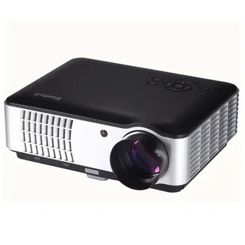 Kenitoo HD Projector LED Lamp Projector 1280*800 With 2USB 2HDMI Input Home Theater Projector With HDMI Cable 3D Glass Free Gift