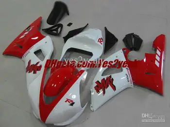 Injection mold Fairing kit for 2000 2001 YAMAHA YZF R1 YZF-R1 2000-2001 YZF1000 YZFR1 00 01 Red white Fairings set