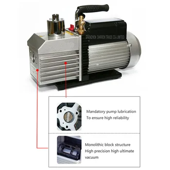 1PC New and Electric Dual voltage vacuum pump Dual-frequency two-stage 110V-220V 375W with 2L