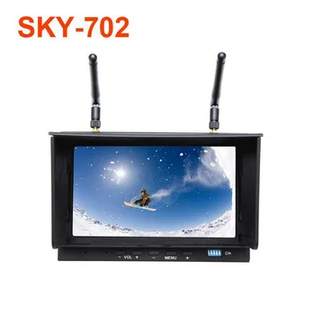 SKYZONE 5.8GHz Diversity 7 inch FPV LCD Moniter AV Receiver with Folding sunshade Sky-702