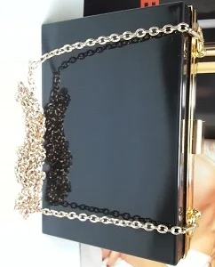 New Design Luxury Crystal Acrylic Chain Clutch Handbags Transparent Evening Bags,SKU3AK2