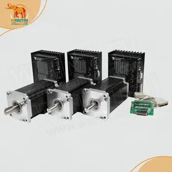 Brazil Free! Wantmotor 3 Axis Nema42 Stepper Motor 110BYGH99-001 1700oz-in+Driver DQ2722M 220V 7.0A 300Micro CNC Router Kit
