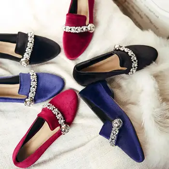 New Fashion Big Size Brand Shoes Crystal Sweet Thick Heel Women Pumps Round Toe Increased Sexy Women Causal Shoes