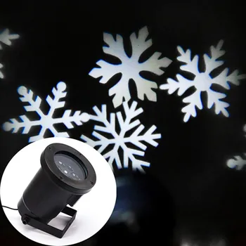 RGB / WHITE Snowflake Automatically Moving IP66 LED Landscape Projector Lighting, Garden Christmas Holiday Decoration Light