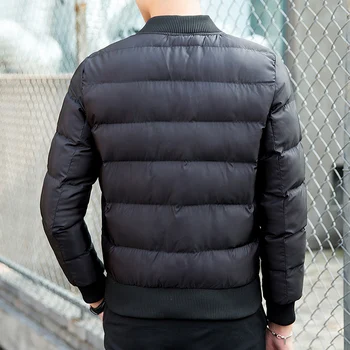 Winter New Men Jacket Printing Thicken Cotton Coat Male Fashion Casual Parkas Jacket Plus Size M-5XL