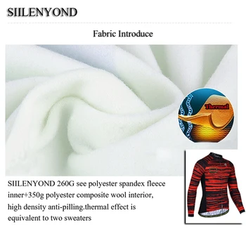 Siilenyond Keep Warm 2017 Pro Winter Thermal Fleece Cycling Jersey Set Maillot Ropa Ciclismo MTB Long Sleeve Bike Wear Clothing