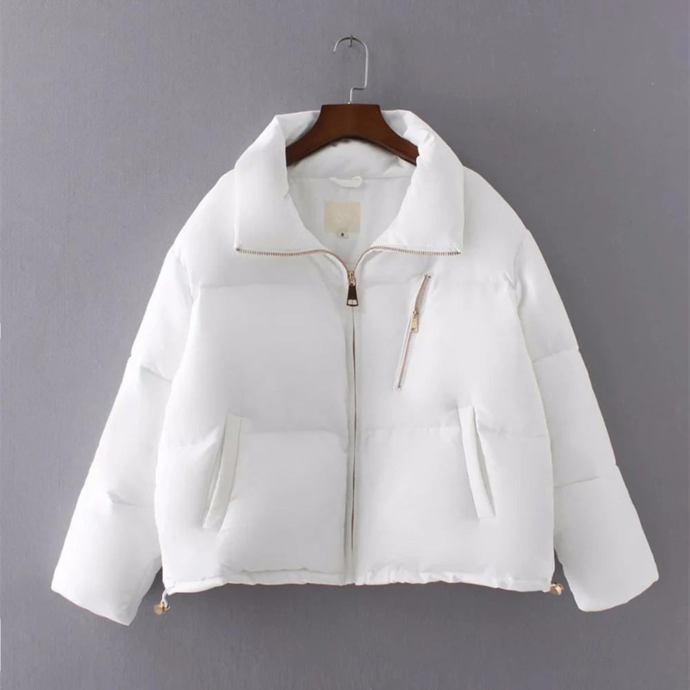 Brand Women's Padded Cotton Parkas Fashion Large Lapel Loose Short Coat Ladies Winter Jacket 2016 Oversized Thick Warm Outwear