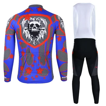 Siilenyond Cycling Jersey Set Warm Long Sleeve Ropa Ciclismo Invierno Bicycle Sportswear Winter Thermal Fleece Bike Clothing