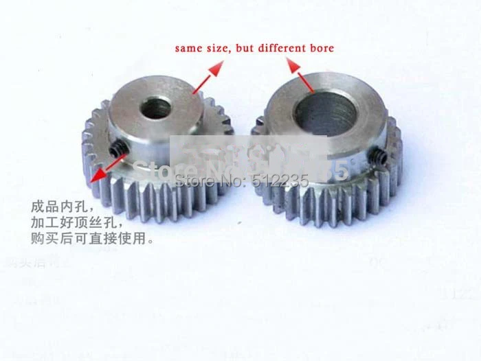 Spur Gear pinion 1.5M 20T 1.5 mod gear rack 20 teeth bore 6/6.35/8/10/12/15 mm 45 steel cnc rack and pinion