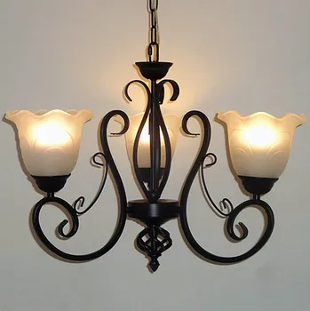 Multiple Chandelier lamps wrought iron lights Simple retro personality lamps 128 LAMP ZZP
