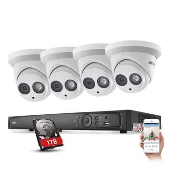 ANNKE 1080P Network POE 2MP Camera 6MP 4CH NVR Home Surveillance System HDMI with 1TB
