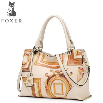 FOXER2017 new high-quality luxury fashion brand handbag serpentine leather bag counter genuine, well-known brands of women