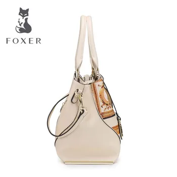 FOXER2017 new high-quality luxury fashion brand handbag serpentine leather bag counter genuine, well-known brands of women