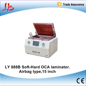 LY 888B all in one Soft to Hard airbag type OCA laminating machine 15 inch with S6 S6+ S7 NOTE4 EDGE OCA moulds