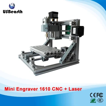 GRBL control mini cnc engraving machine cnc 1610 2 in 1 laser cutting machine