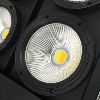 2 Pcs 4x100w LED COB Blinder Light Warm/Clod White Color Audience Light /Led Studio Light 4 Eyes Wash Light For DJ Disco Club