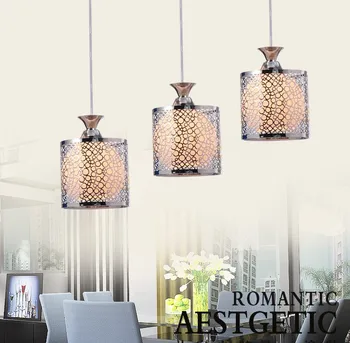 A1 Dining room chandelier modern minimalist crystal chandelier creative dining pendant three dining room lamp LED dining room