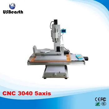 1500W spindle 5 axis cnc router 3040 engraving machine, ball screw Table Column Type woodworking milling machine