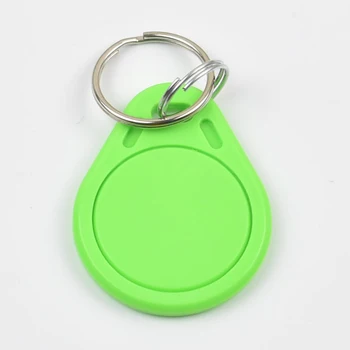 1000pcs/lot RFID 13.56 Mhz nfc Tag Token Key Ring IC tags MF 1K S50 compatible part of NFC products
